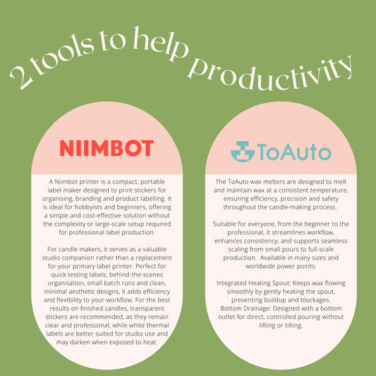 ToAuto Wax Melters & Niimbot Printers