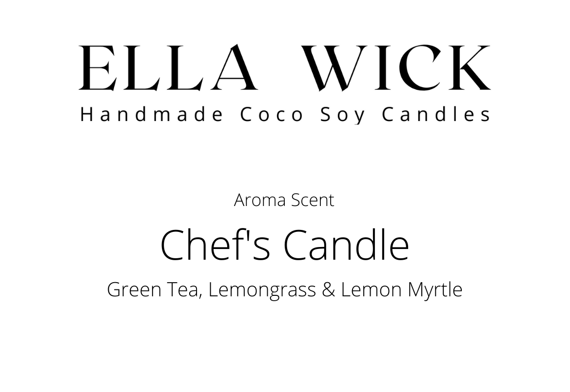 Chef's Candle - Green Tea, Lemongrass & Lemon Myrtle
